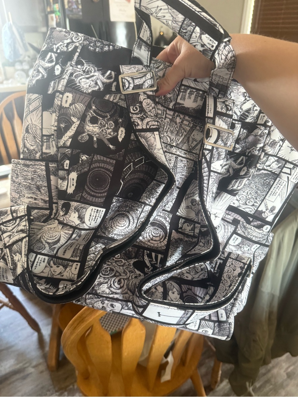 BlackMilk Junji Ito Completion Comic Art Satchel Bag - Picture 6 of 7